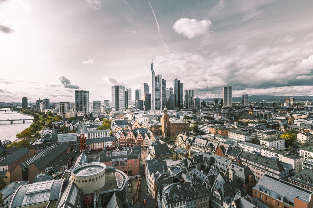 Foto der Skyline Frankfurts